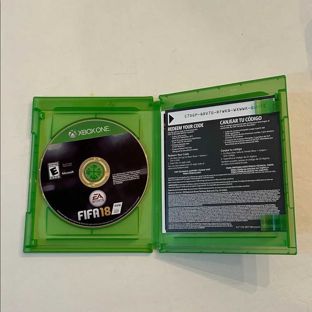 Pre owned FIFA 18 Ronaldo Edition for Xbox One